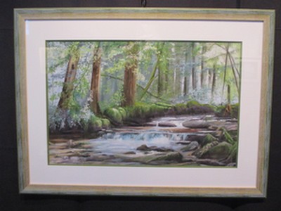 M.ledu tableau fait de pastel